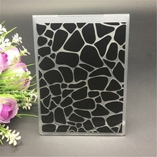 Plastic Embossing Folder stone cobblestone pattern DIY scrapbook album card packing decoration cutting dies paper craft