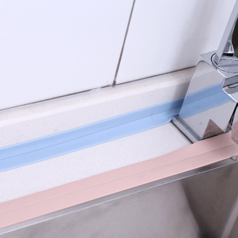 Keuken Pvc Waterdicht Meeldauw Proof Tape Lijn Hoek Naden Vocht Bescherming Collision Rubberen Strip Muurstickers