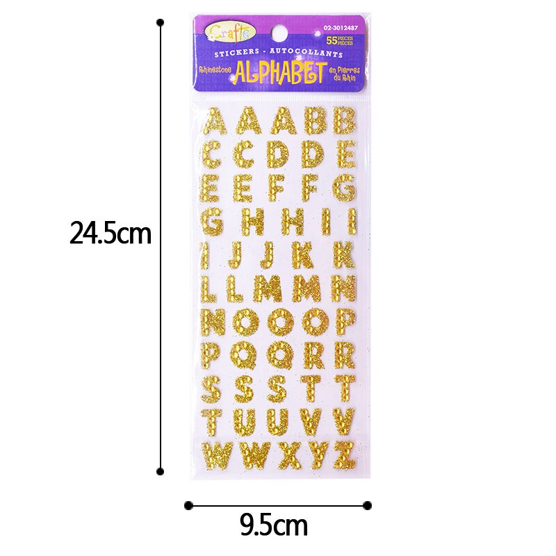 1 Set Engels Letters Strass DIY Diamant zelfklevende Stickers Kleding Accessoires DIY PC Telefoon Auto Decor Alfabet Sticker