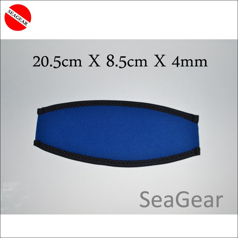 SEAGEAR neoprene snorkeling mask strap cover soft diving swimming mask snorkeling goggles strap: Blue cover