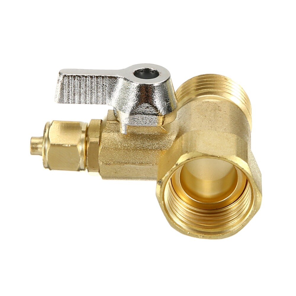 Válvula de bola de filtro de agua para grifo, sistema de ósmosis inversa, válvula de bola de alimentación RO para purificador de agua doméstico, 1/2 ''a 1/4''