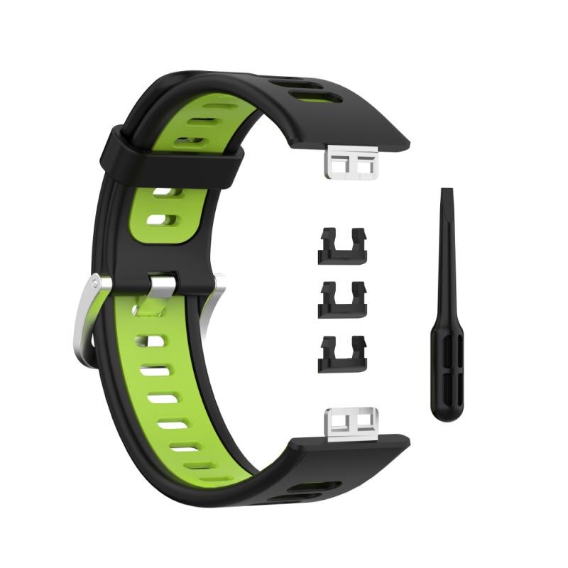 Geeignet für Huawei Uhr Fit Schnalle Silikon Strap Edelstahl Kopf Korn Einfache Feste Farbe Sport Armband Zubehör: 10