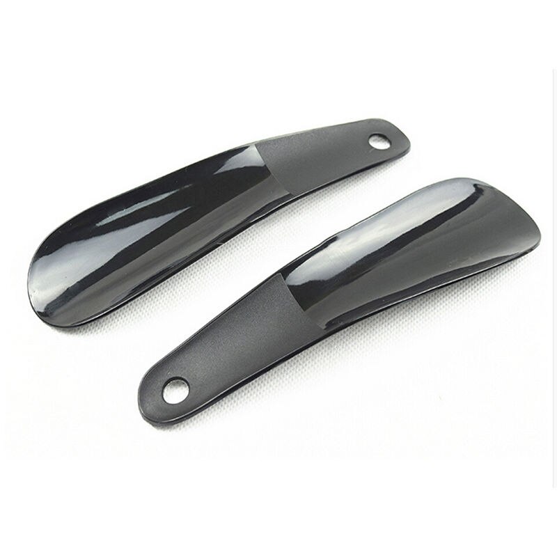 16CM Shoe Horns Black Plastick Shoe Horn Spoon Shape Shoehorn Shoe Lifter Flexible Sturdy Slip
