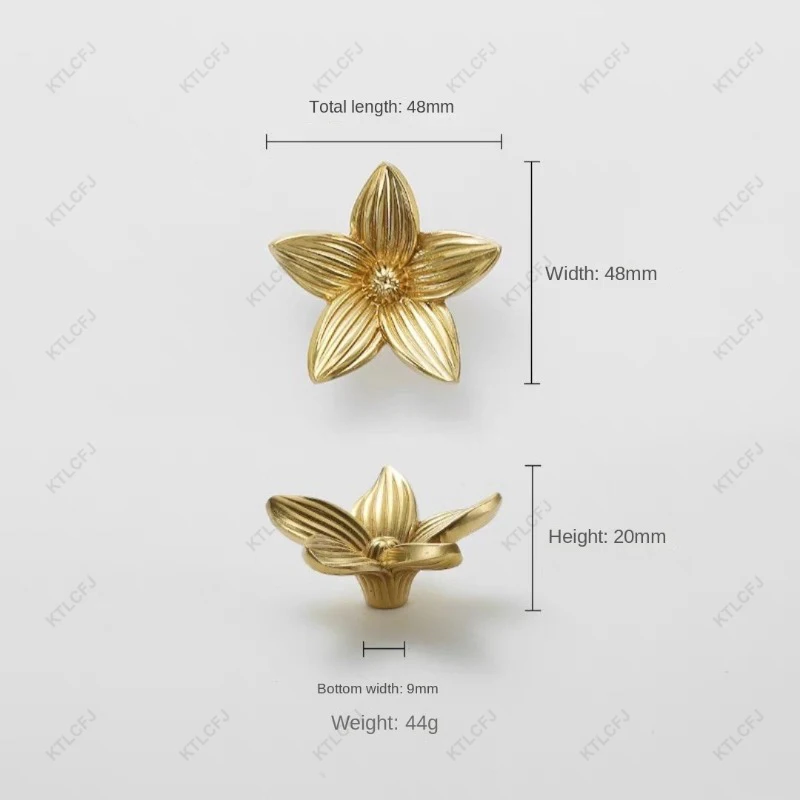 Französischer Türgriff, Bogen, Einzelloch, nordisches Licht, Luxus, Gold, neue Schublade aus reinem Kupfer, europäischer und amerikanischer Stil, Messinggriff: Silber