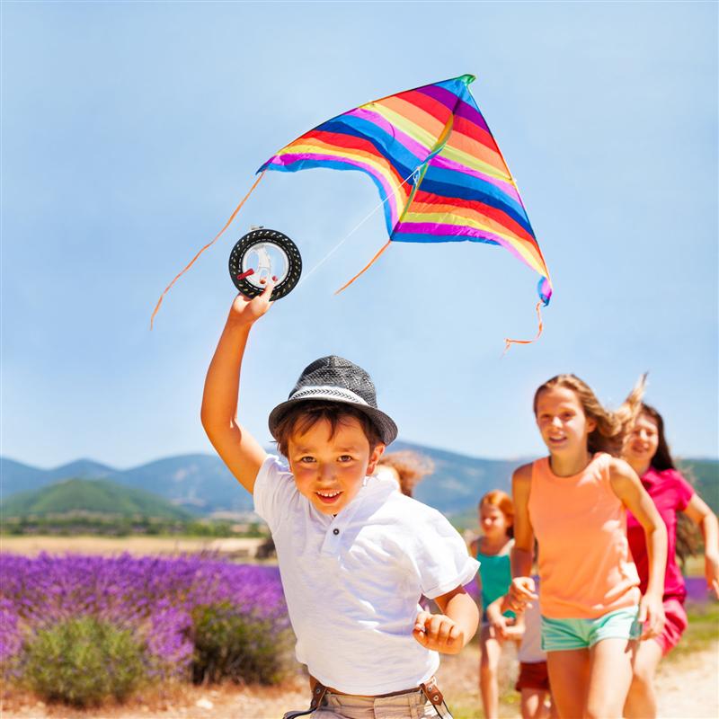 1Pc Kite String Kite Reel Winder Outdoor Kite Accessories for Flying Kites (Black)