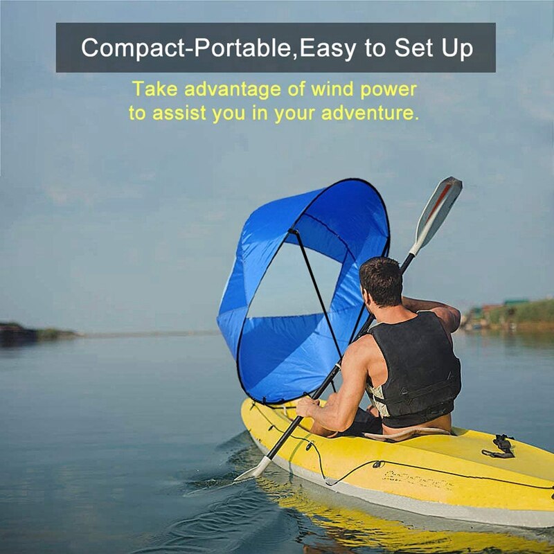 Kayak Sails Kayak Wind Sail Foldable Downwind Kayak Sail Kit Upwind