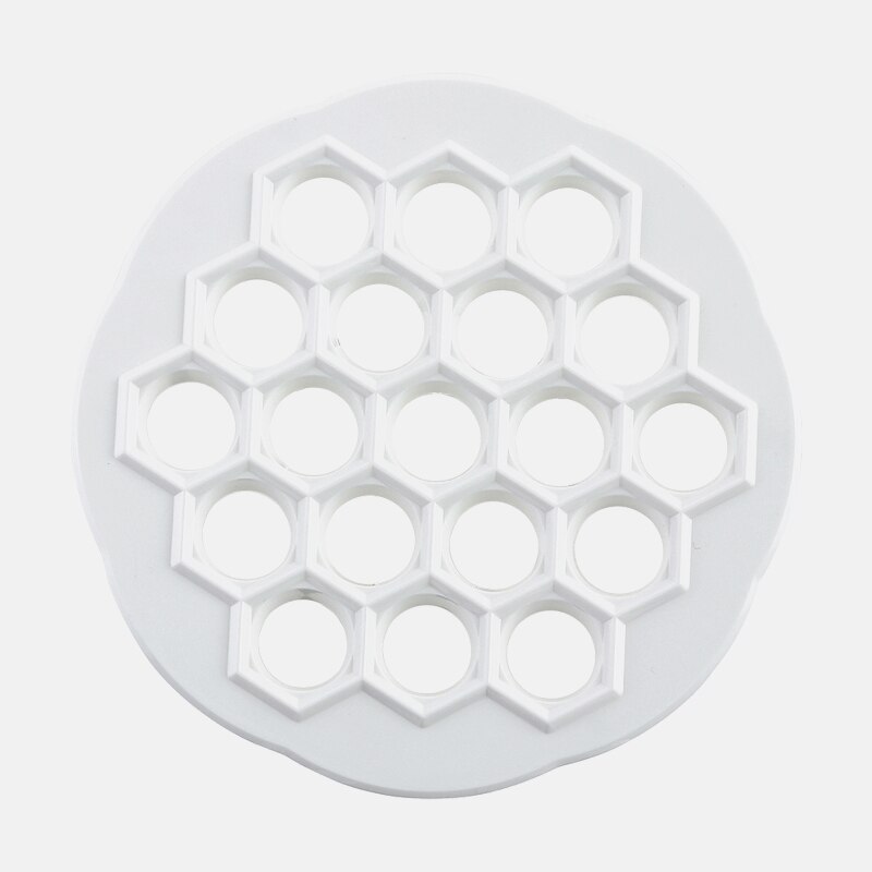Presse à pâte à 19 trous, outils pour boulettes, 21x 2cm moules à boulettes blanches, fabricant de boulettes en plastique, outils de pâtisserie de cuisine pratiques
