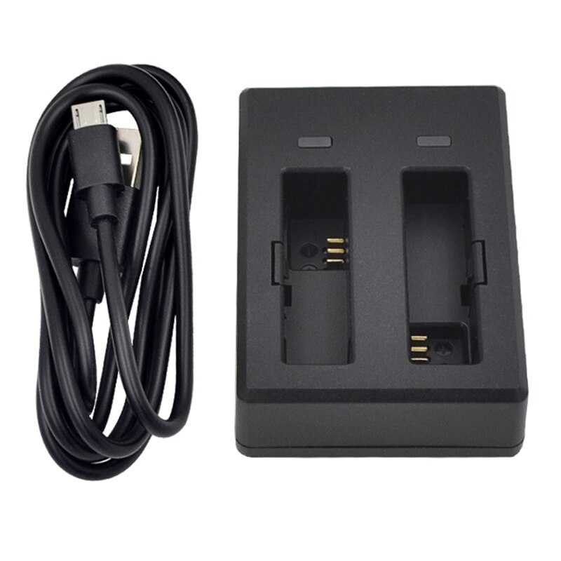 Original SJCAM M20 Battery Accessories Travel Dual Ports Charger + 4x Batteries for sj cam M20 4K Wifi Action Video Cameras