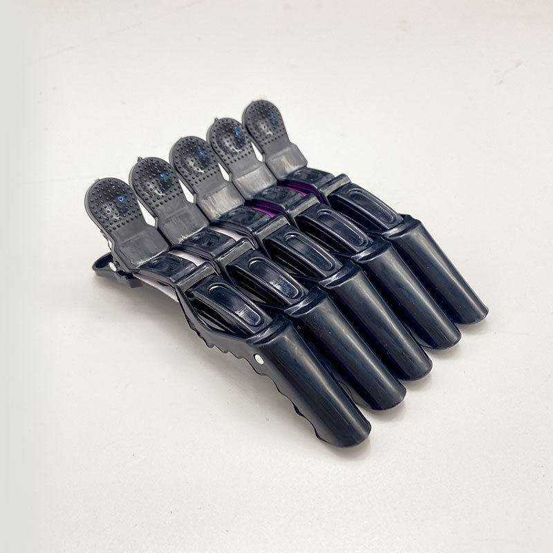 Pinzas de pelo de cocodrilo de plástico, pinzas de peluquería, pinza para el pelo, peluquero , horquillas de estilismo, pasadores, accesorios para el cabello: Rojo