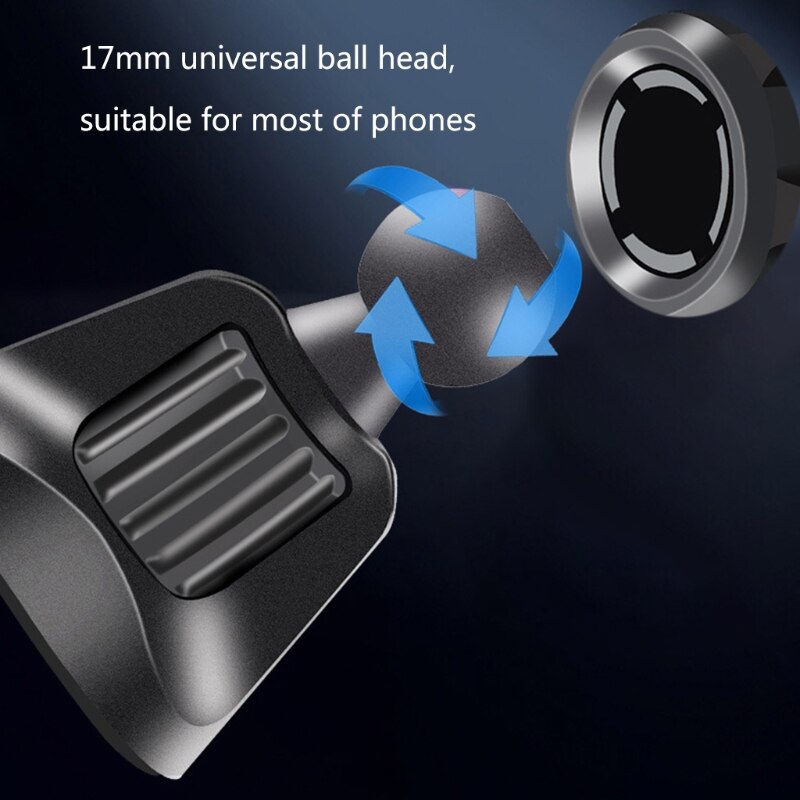 Bil luftventil mount 17mm kuglehoved udtag klip ultra stabil telefonholder til biler universal