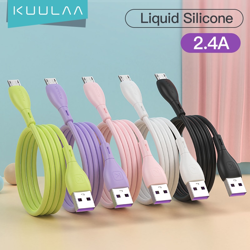 Kuulaa nestemäinen silikonikaapeli mikro usb pikalataus samsung xiaomi android tablet matkapuhelin laturi micro usb johto johto