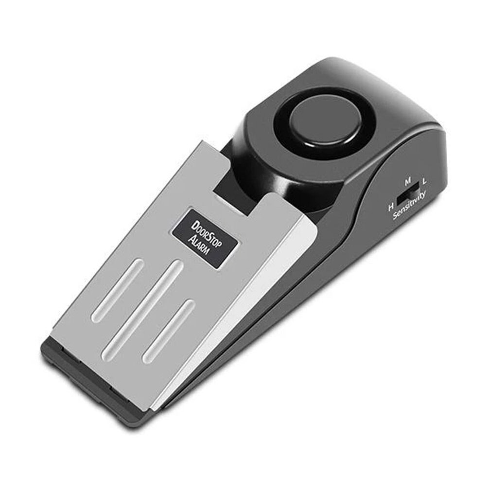 120 Db Stop System Security Home Wedge Shaped Door Stop Stopper Alarm Block Blocking Systerm For Home Dormitory Safety