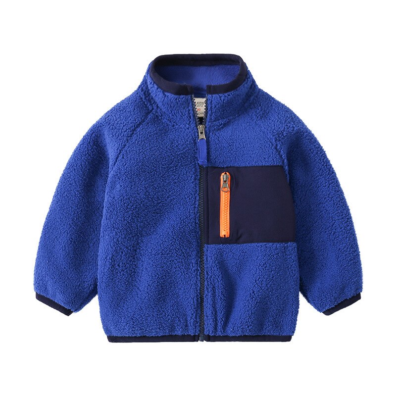 Thermal Fleece Boys Jacket Fall Clothes For Kids Lightweight Warm Toddlers Coat Winter Children Outfit
