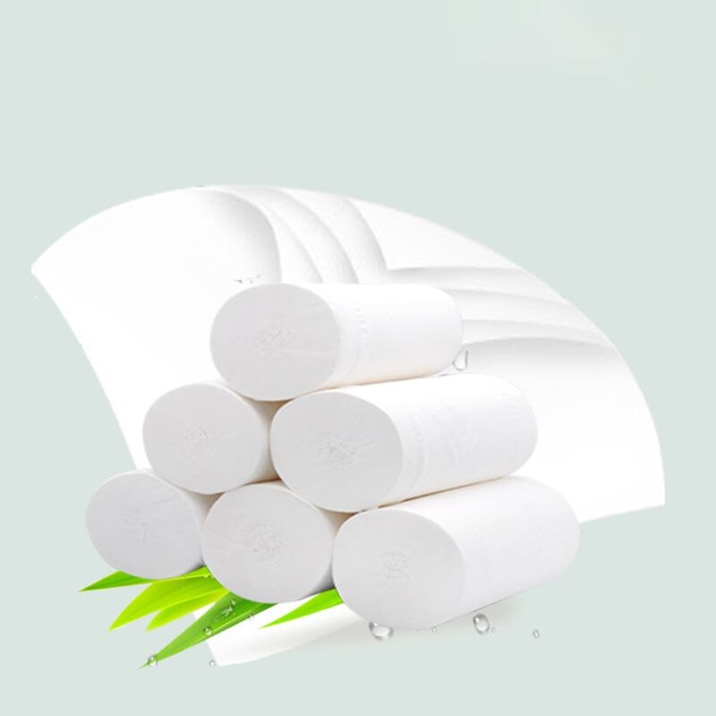 12 Rolls 4-Ply Toilet Paper Soft Toilet Paper Highly Absorbent Home Kitchen