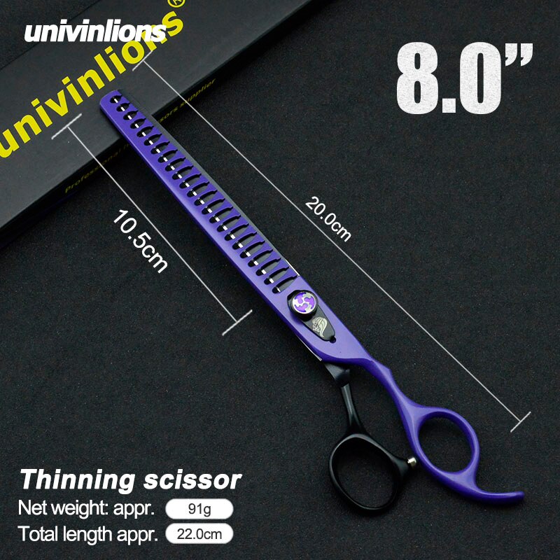 Tijeras profesionales de 8 &quot;para perros y gatos, tijeras para cortar el pelo de tiburón, hueso de pescado, herramientas de aseo, Tesoura