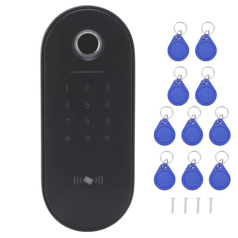 Door Entry Keypad Fingerprint Door Access Easy Installation 13.56Mhz IC Card Access Control System for Home Office