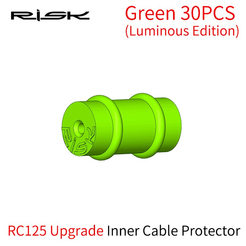 RISK-Protector de Cable interno para freno de bicicleta, funda protectora de silicona para palanca de cambios de cuadro de bicicleta, anillo redondo, Donuts: C125 Green 30PCS