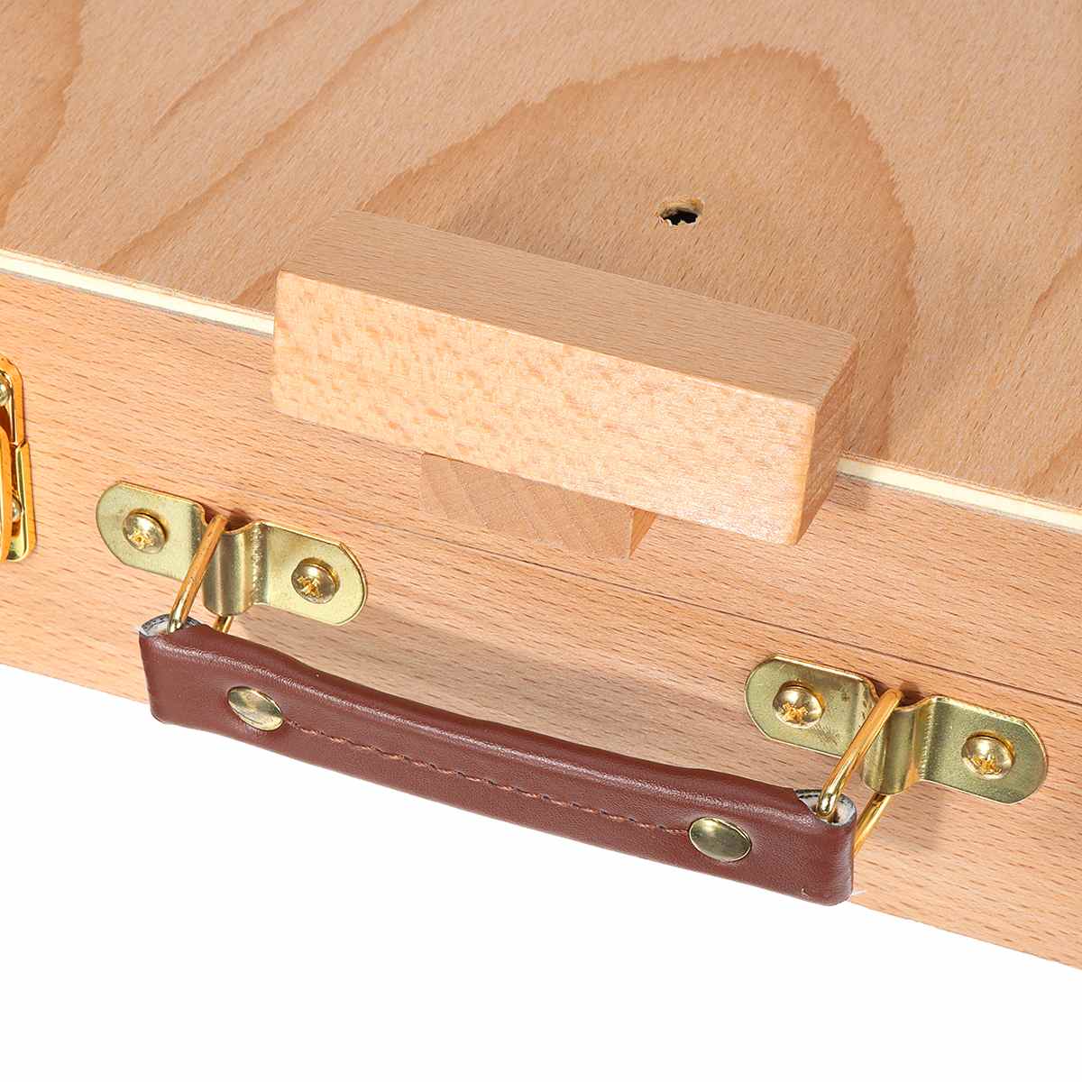 Wooden Easel Artist Craft With Integrated Box Art Drawing Painting Table Box Oil Painting Laptop Suitcase Multifunctional