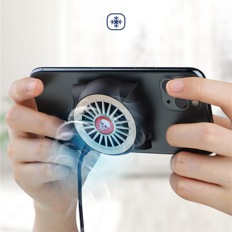 Phone Cooler Cooling Fan Mobile Phone Radiator For IPhone Samsung Xiaomi Portable Phone Cooler For IOS Android Game Huawei