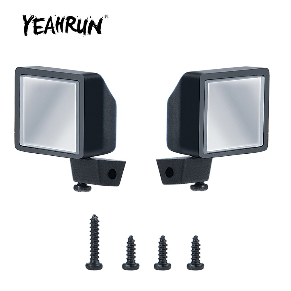 Yeahrun 2Pcs Simulatie Achteruitkijkspiegel Voor Axiale SCX24 AXI00002 AXI00005 1/24 Rc Crawler Auto Parts Modificatie Accessoires