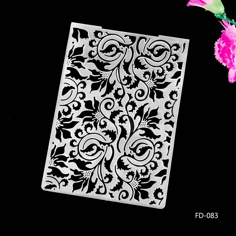 AZSG Butterfly Flowers Plastic Embossing Folder For Scrapbooking Type Photo Album Card Paper Craft Template Mold: FD-083