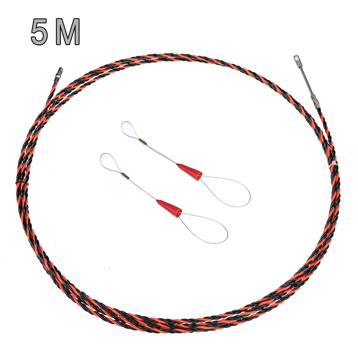 5m / 10m / 20m 6mm electrician wire and cable pusher threading equipment kit, equipment household wire installation guide: 5m