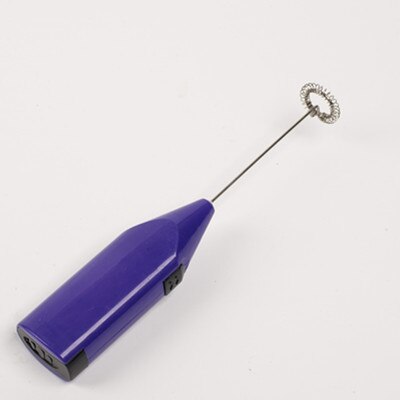 Mini Electric Coffee Blender Handheld Eggbeater Stainless Steel Milk Milker Bubble Drink Stir Bar Kitchen Cooking Tools: purple