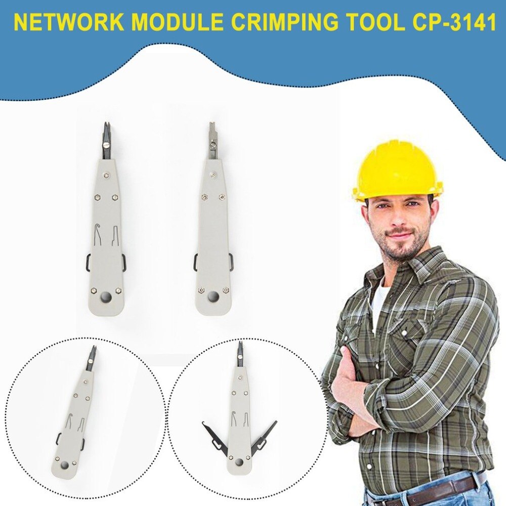 Punch Down Impact Tool With Sensor Network Cable Telecom Phone Wire Plier RJ11 RJ45 Cat5