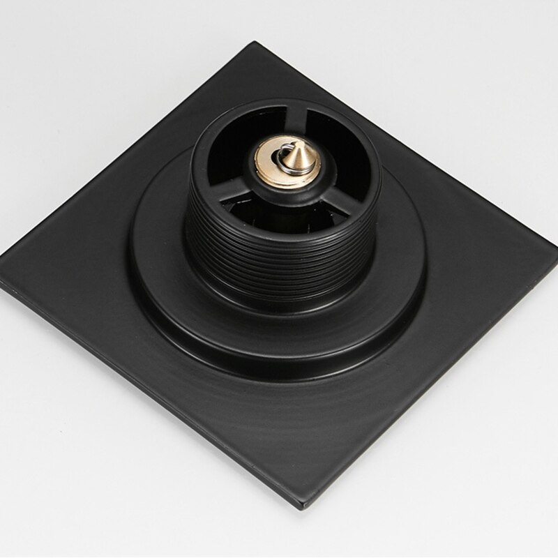 Bouncing Floor Drain Pop Up Foot Brass Chrome Anti-odor Bath Square Drains for Home Kitchen Bathroom Clogging Proof GXMA