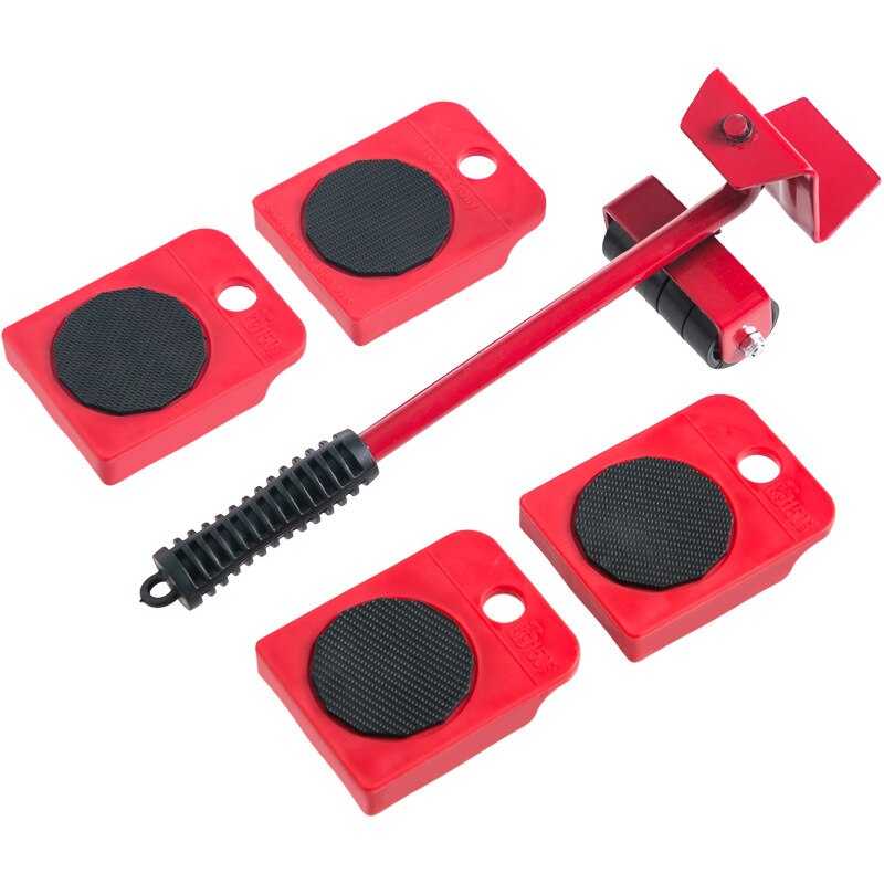 Meubilair Mover Set Meubelen Mover Tool Vervoer Lifter Zware Voeders Moving Wiel Roller Bar Handgereedschap 5 Pcs Set