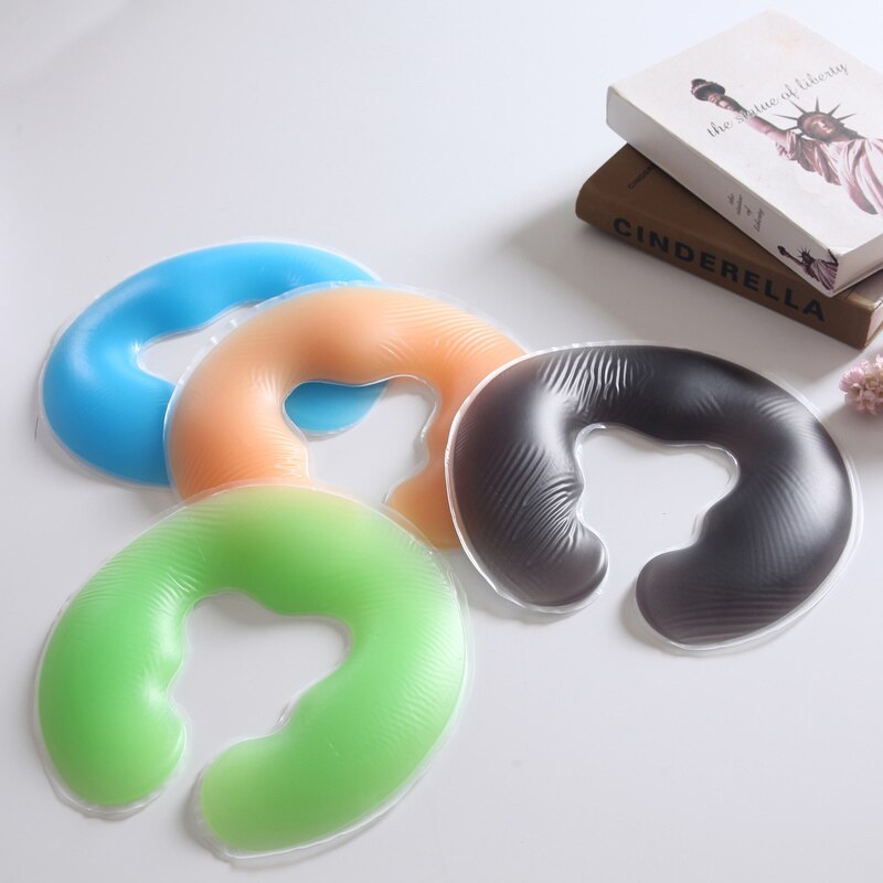 Oreiller en Silicone en forme de U pour Spa, coussin de Gel, repose-visage, pour Massage du corps, traversin doux pour Salon de beauté, DFA