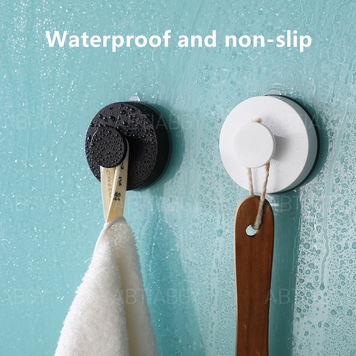 5KG Max Payload Strong Suction Cup Hook Reusable Wall Hooks Towel Hook Hanger For Bathroom Kitchen Home Decoration Black White