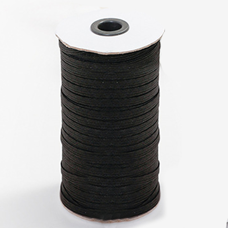 3mm Braided Elastic Cord Heavy Stretch String Band Rope 200 Yard Sewing Spool for Jewellery Making LXH: Black 182M