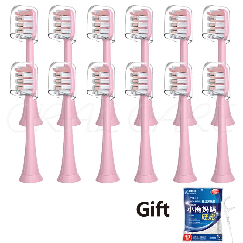 For Lebooo Huawei 2S/LBT203532A/LBT203552B Electric Toothbrush Head Diamond White Protection Replace Brush Head With Cover: Blue