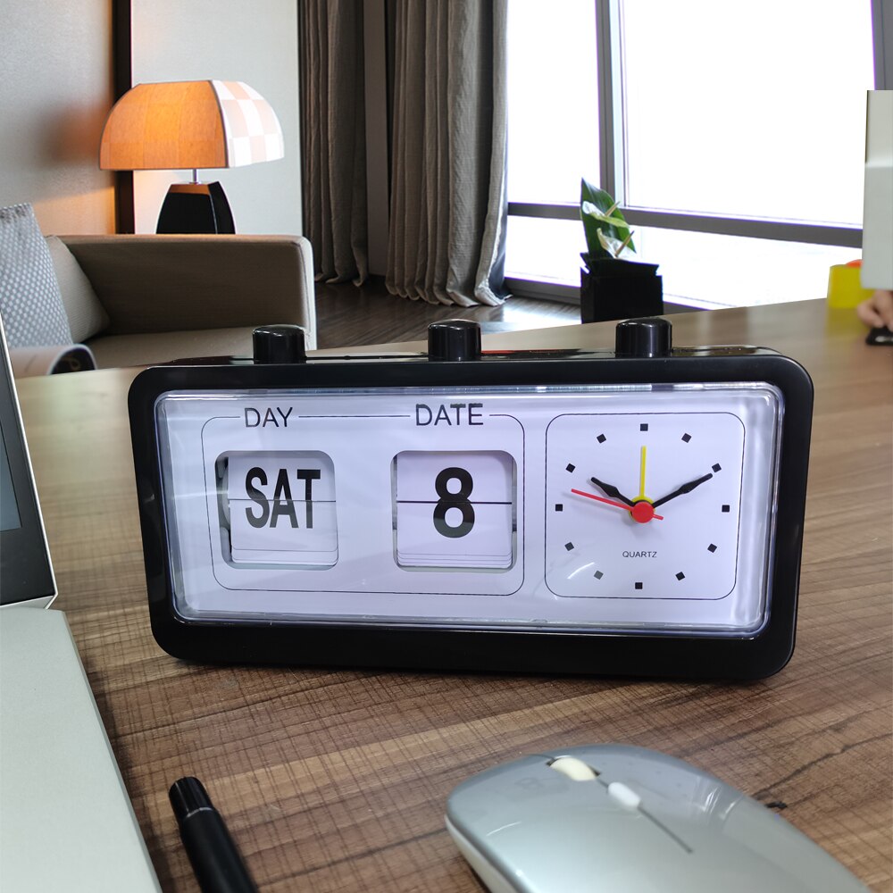 Flip Clock Retro Digital Auto Flip Desk Table Clock for Home Desk Decoration Clock Desktop Electronic Clock