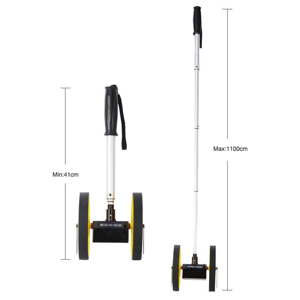 Rueda de Medición de distancia plegable FIRECORE 9999M doble rueda fácil de llevar con pantalla Digital