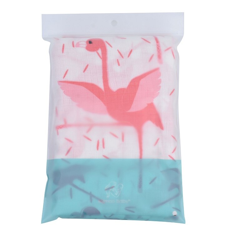 Baby produFlamingo Organic Baby Swaddle Muslin Bamboo Cotton Baby Blanket Diapers Envelope For Discharge Newborns Wrap Bedding: SX0004-1