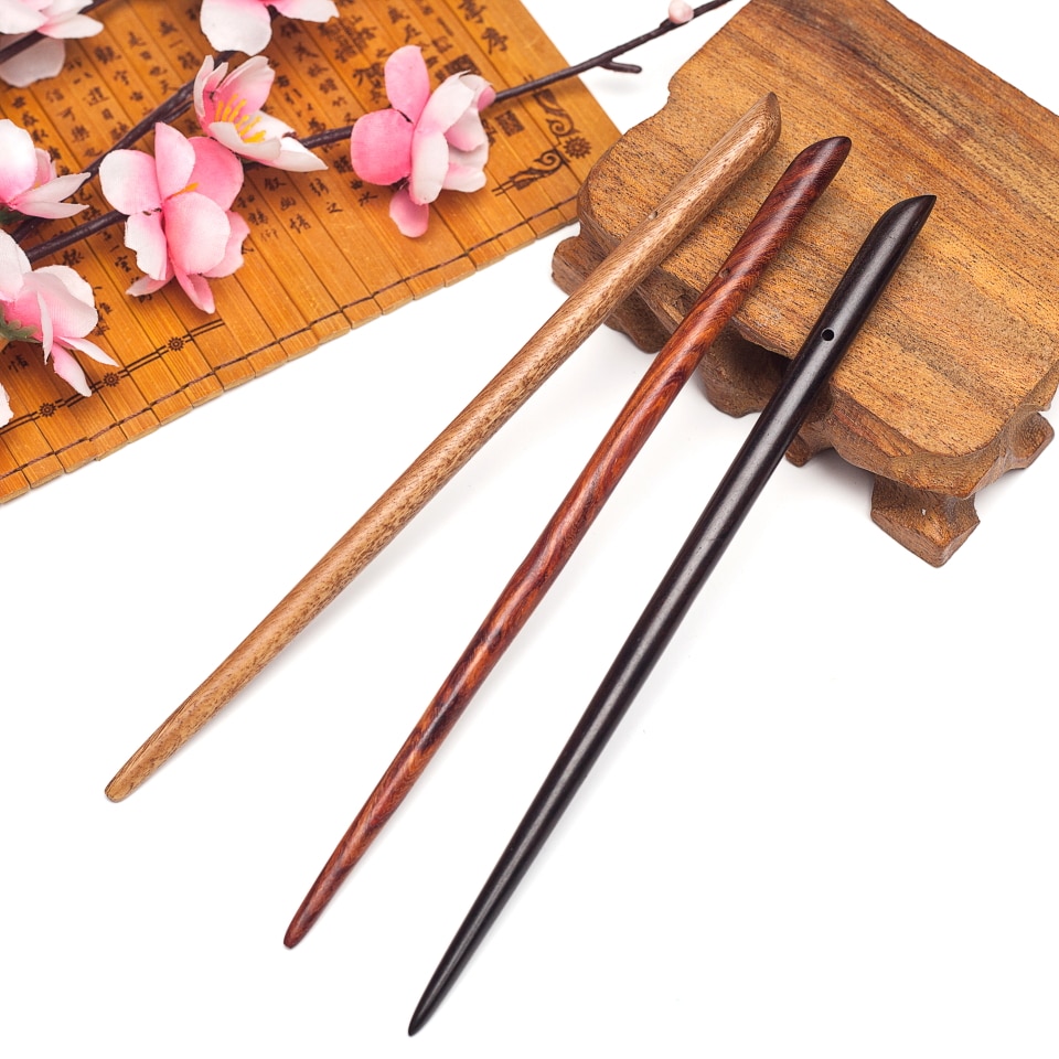 Vintage Women Hair Jewelry Handmade Wood Hair Stick Hairpin Head Pins Piece Headpiece For Women Wedding Hair Jewelry Accessories