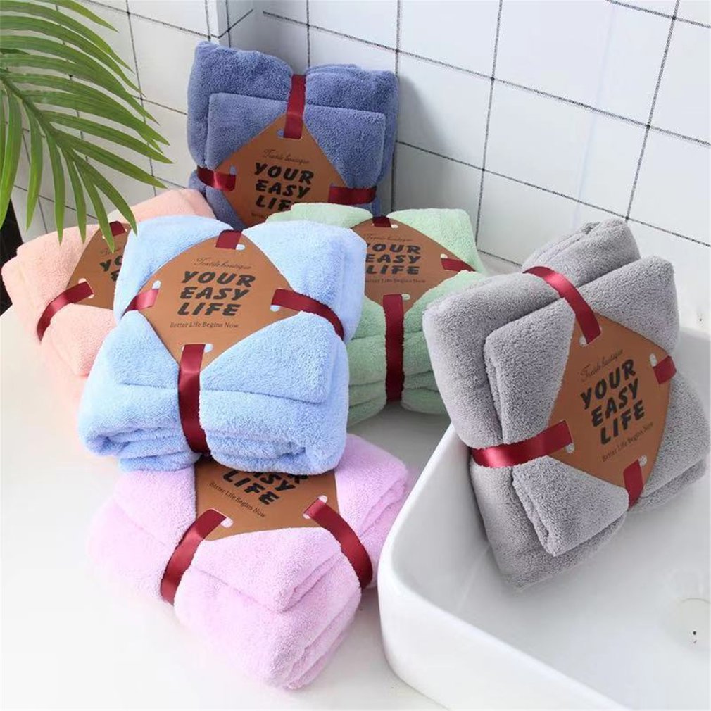 Luxe Handdoek Set Coral Fluwelen Handdoek Badhanddoek Voor Volwassenen Dikke Zachte Absorberende Moeder Handdoek Gezicht Handdoek Bad Towels70 * 140Cm