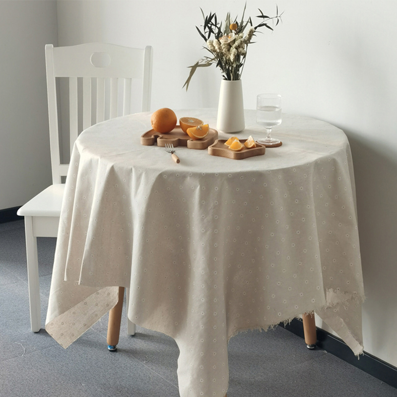 Linen Cloth Plain Linen Cotton Linen Handmade Diy Fabric Photo Props Photography Background Cloth Table Cloth: daisy