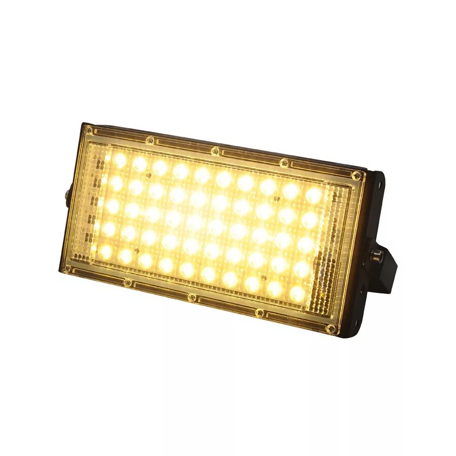 LED flood light 50W perfect power flood light colorful street light 220V 240V waterproof landscape lighting IP65 led spotlight: Warm White / White case