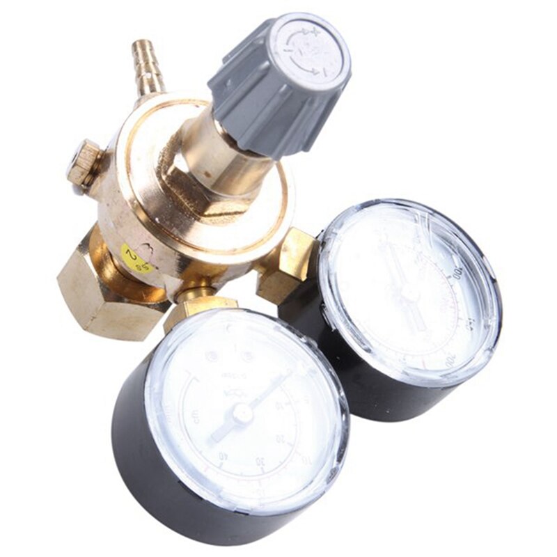 Dual Gauge Argon CO2 Gauges Pressure Reducer Mig Flow Meter Gas Control Valve Welding Regulator Argon Regulator Reducer