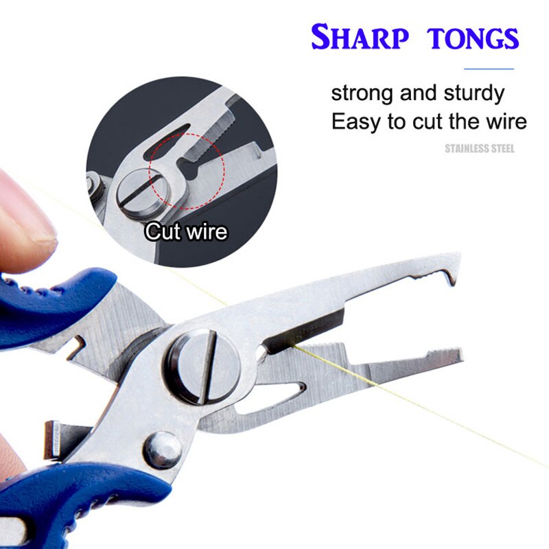12Cm Multifunctionele Vissen Tang Schaar Line Cutter Hook Gereedschappen Vis Gebruik Tang Schaar 3 Kleuren Accessoires