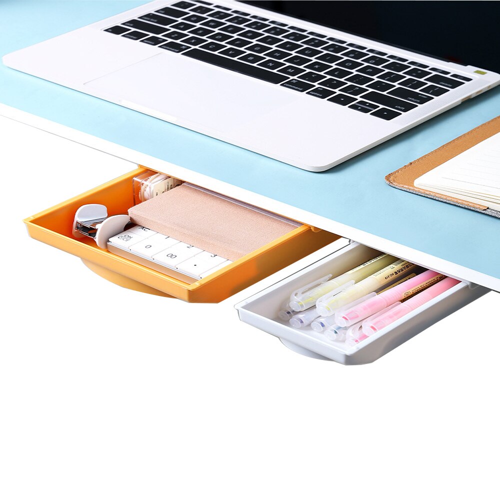 Szuflada Organizer ołówek taca strąk stołem samoprzylepny pojemnik na przybory używane robić organizowania urządzeń biurowych wysuwana szuflada