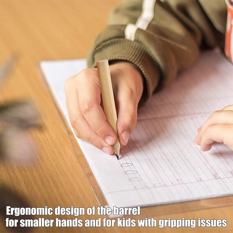 100Pcs 3.5Inch Wood Pencil, Beginner Writing Pencil,Students Sketch Pencil Stationery,Hexangular