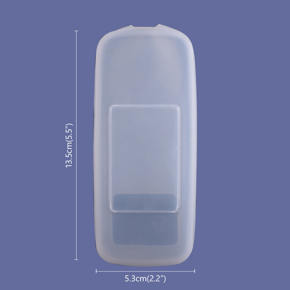 1PCS Remote Control Cover Silicone Transparent TV Remote Control Case Air Conditioning Dust Protect Storage Bag: 13.5x5.5 m