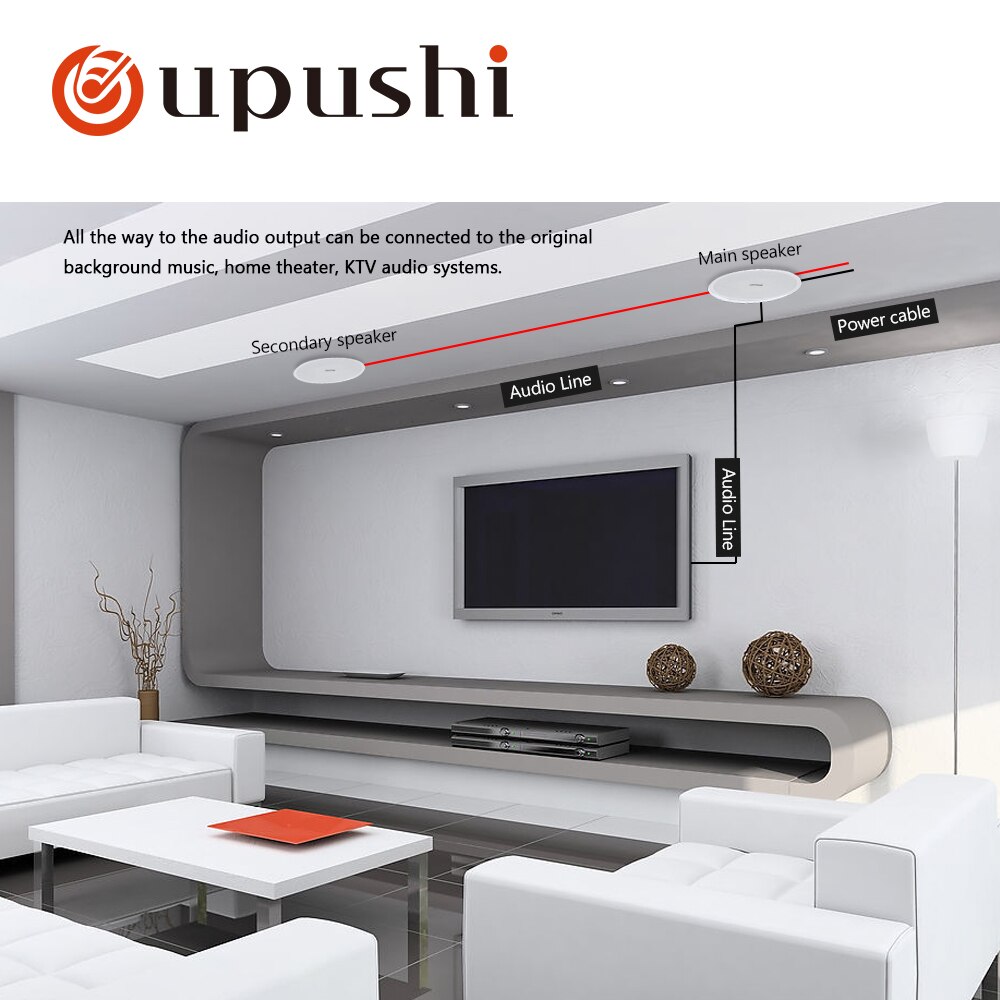Oupushi  ce515 system lofthøjttaler sæt til familie