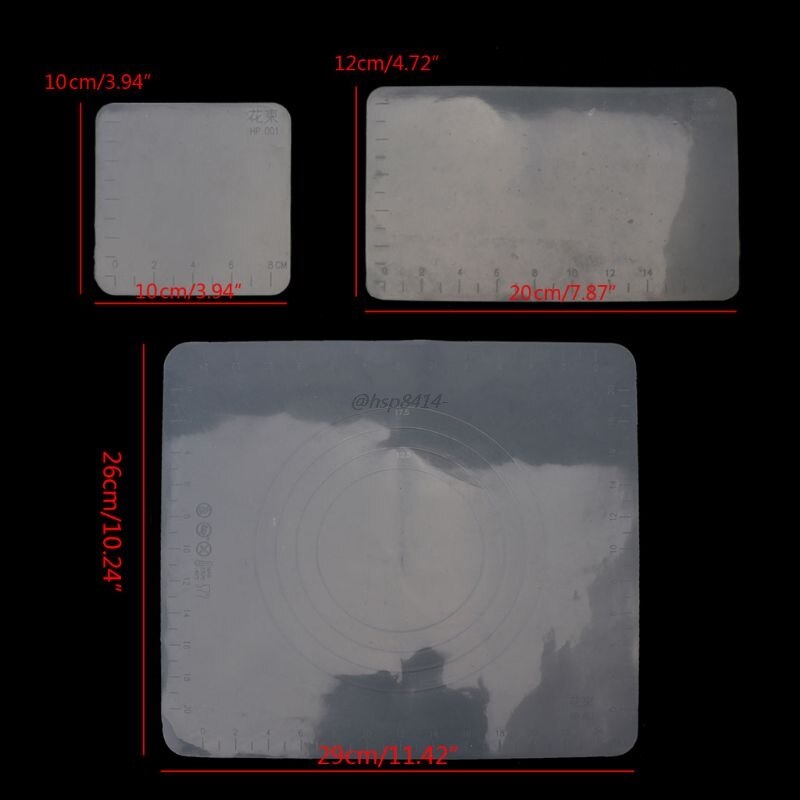 Reusable Silicone Clear Mat Resin Table Pad High Temperature Resistance Waterproof Protector Jewelry Casting Moulds Mat Tools