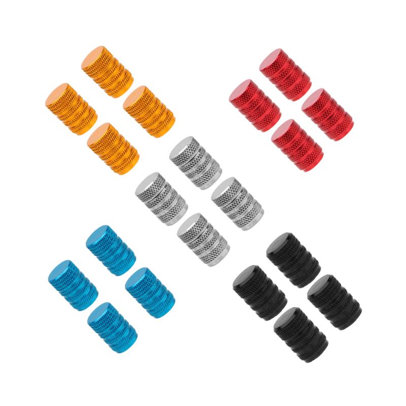 Tapones de neumáticos universales para ruedas de coche, de aleación de aluminio, 4 Uds., tapas de válvula de Metal para automóviles, tapas para vástago de válvula de neumático automático, cubiertas antipolvo, accesorios para automóviles