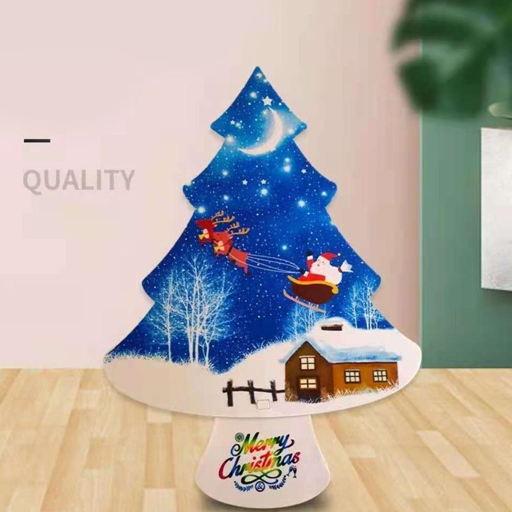 Kids DIY Felt Christmas Tree Christmas Decoration For Home Navidad Year Christmas Ornaments Santa Claus Xmas Tree